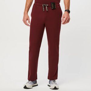 Figs Men's Pisco Basic Burgundy Scrub Pants Size Small